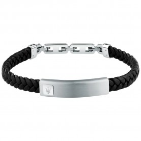 бижутерия,maserati,jm525ave34,bracelet,silver,(silver,black)