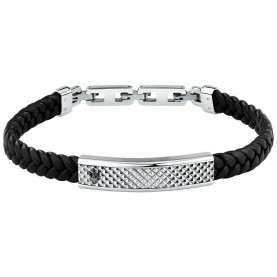 Maserati JM525AVE36 bracelet - Silver (Silver / Black) бижутерия,maserati,jm525ave36,bracelet,silver,(silver,black)