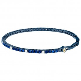 Maserati Tennis bracelet - Blue (Silver / Blue / Gold / White) бижутерия,maserati,tennis,bracelet,blue,(silver,blue,gold,white)