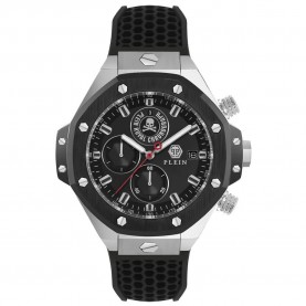 часовник,часовници,philipp,plein,chrono,royal,sport,tech,45mm,5atm,quartz,analogical,watch,silver,(black,black,silver,mineral)