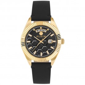 часовник,часовници,philipp,plein,date,superlative,gent,42mm,5atm,quartz,analogical,watch,golden,(black,black,mineral)