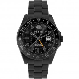 часовник,часовници,philipp,plein,gmt,i,challenger,42mm,10atm,quartz,analogical,watch,silver,(black,black,mineral)