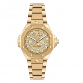 часовник,часовници,philipp,plein,royal,prestige,33mm,5atm,quartz,analogical,woman,watch,golden,(gold,white,mineral)