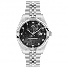 часовник,часовници,philipp,plein,superlative,40mm,5atm,quartz,analogical,watch,silver,(silver,black,mineral)