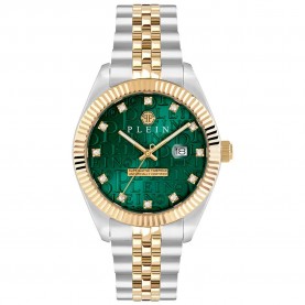 часовник,часовници,philipp,plein,superlative,41mm,5atm,quartz,analogical,watch,golden,(gold,green,mineral)