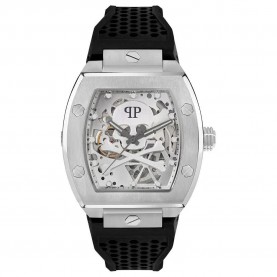 часовник,часовници,philipp,plein,the,skeleton,44mm,5atm,automatic,analogical,watch,silver,(black,silver,mineral)