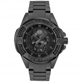 часовник,часовници,philipp,plein,the,skull,44mm,5atm,quartz,analogical,watch,black,(black,black,mineral)