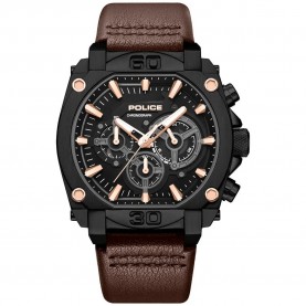 часовник,часовници,police,norwood,45mm,5atm,quartz,analogical,watch,brown,(brown,black,mineral)