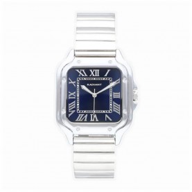 Часовник Radiant Chris 37.50mm 5ATM Quartz/Analogical watch - Silver (Silver / Blue / Mineral) часовник,часовници,radiant,chris,37.50mm,5atm,quartz,analogical,watch,silver,(silver,blue,mineral)