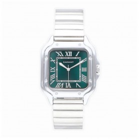 Часовник Radiant Chris 37.50mm 5ATM Quartz/Analogical watch - Silver (Silver / Green / Mineral) часовник,часовници,radiant,chris,37.50mm,5atm,quartz,analogical,watch,silver,(silver,green,mineral)