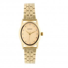 Часовник Radiant Luna Bay 34mm 3ATM Quartz/Analogical woman watch - Golden (Gold / Gold / Mineral) часовник,часовници,radiant,luna,bay,34mm,3atm,quartz,analogical,woman,watch,golden,(gold,gold,mineral)
