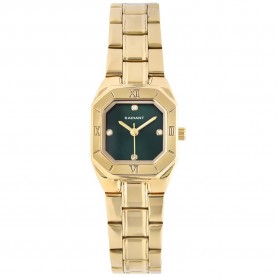 Часовник Radiant Palm Drive 23mm 3ATM Quartz/Analogical woman watch - Golden (Gold / Green / Mineral) часовник,часовници,radiant,palm,drive,23mm,3atm,quartz,analogical,woman,watch,golden,(gold,green,mineral)