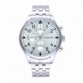 Часовник Radiant Radiant Caiman 43mm 5ATM Quartz/Analogical watch - Silver (Silver / Silver / Mineral) часовник,часовници,radiant,radiant,caiman,43mm,5atm,quartz,analogical,watch,silver,(silver,silver,mineral)