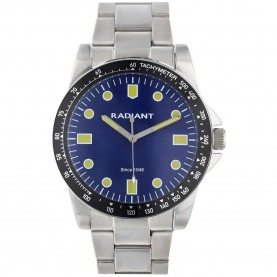 Часовник Radiant Robert 43mm 5ATM Quartz/Analogical watch - Silver (Silver / Blue / Mineral) часовник,часовници,radiant,robert,43mm,5atm,quartz,analogical,watch,silver,(silver,blue,mineral)