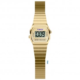 Часовник Timex T80 Dimepiece 20mm 3ATM Quartz/Digital woman watch - Golden (Gold / Mineral) часовник,часовници,timex,t80,dimepiece,20mm,3atm,quartz,digital,woman,watch,golden,(gold,mineral)