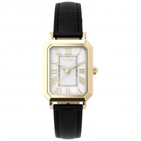Часовник Timex Trend_Vivienne 21mm 3ATM Quartz/Analogical woman watch - Golden (Black / White / Mineral) часовник,часовници,timex,trend,vivienne,21mm,3atm,quartz,analogical,woman,watch,golden,(black,white,mineral)