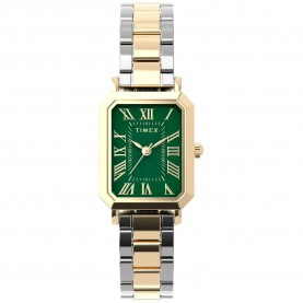Часовник Timex Trend_Vivienne 21mm 3ATM Quartz/Analogical woman watch - Golden (Silver / Gold / Green / Mineral) часовник,часовници,timex,trend,vivienne,21mm,3atm,quartz,analogical,woman,watch,golden,(silver,gold,green,mineral)
