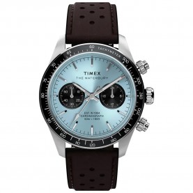 Часовник Timex Waterbury 39mm 5ATM Quartz/Analogical watch - Blue (Brown / Blue / Hardlex) часовник,часовници,timex,waterbury,39mm,5atm,quartz,analogical,watch,blue,(brown,blue,hardlex)
