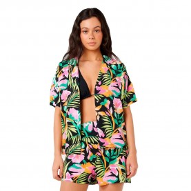 Риза с къс ръкав Rip curl Molokaï short sleeve shirt - Black (Black) риза,с,къс,ръкав,дамски,ризи,мъжки,ризи,rip,curl,molokaï,short,sleeve,shirt,black,(black)