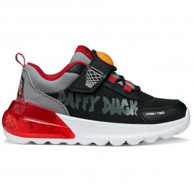 Юношески маратонки Geox Activart Illuminus junior slip-on trainers - Black (Black / Red) юношески,маратонки,мъжки,маратонки,дамски,маратонки,geox,activart,illuminus,junior,slip,on,trainers,black,(black,red)
