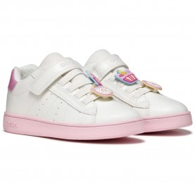 Юношески маратонки Geox Eclyper junior slip-on trainers - White (White / Dark Pink) юношески,маратонки,мъжки,маратонки,дамски,маратонки,geox,eclyper,junior,slip,on,trainers,white,(white,dark,pink)