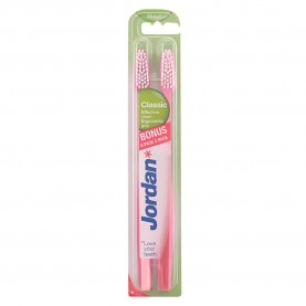 Jordan Classic Hard Toothbrushs 2 units - Pink хигиена,аксесоари,jordan,classic,hard,toothbrushs,2,units,pink