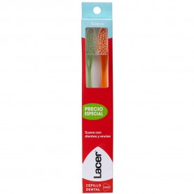 хигиена,аксесоари,lacer,soft,duplo,toothbrushs,2,units,clear