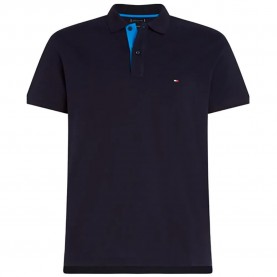 Tommy hilfiger MW0MW30756 short sleeve polo - Blue (Navy Blue) дамски,блузи,с,яка,мъжки,блузи,с,яка,tommy,hilfiger,mw0mw30756,short,sleeve,polo,blue,(navy,blue)