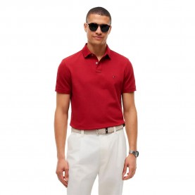 Tommy hilfiger 1985 Regular Fit short sleeve polo - Red (Regatta Red) дамски,блузи,с,яка,мъжки,блузи,с,яка,tommy,hilfiger,1985,regular,fit,short,sleeve,polo,red,(regatta,red)