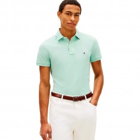 Tommy hilfiger 1985 Slim short sleeve polo - Green (Crushed Mint) дамски,блузи,с,яка,мъжки,блузи,с,яка,tommy,hilfiger,1985,slim,short,sleeve,polo,green,(crushed,mint)