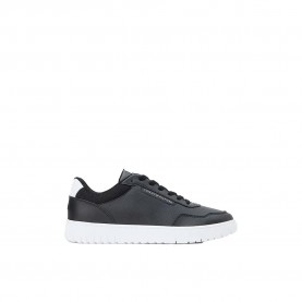 Маратонки Tommy hilfiger Basket Core Lite Leather trainers - Black (Black) маратонки,мъжки,маратонки,дамски,маратонки,tommy,hilfiger,basket,core,lite,leather,trainers,black,(black)