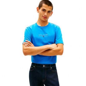 Тениска Tommy hilfiger Brand Love MW0MW42363 short sleeve T-shirt - Blue (Blue Orbit) тениска,мъжки,тениски,дамски,тениски,tommy,hilfiger,brand,love,mw0mw42363,short,sleeve,t,shirt,blue,(blue,orbit)