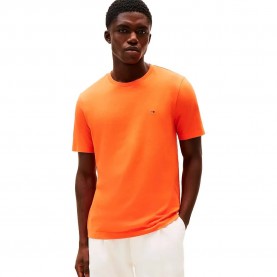 Тениска Tommy hilfiger Ess Seasonal short sleeve T-shirt - Orange (Brilliant Orange) тениска,мъжки,тениски,дамски,тениски,tommy,hilfiger,ess,seasonal,short,sleeve,t,shirt,orange,(brilliant,orange)