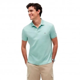 Tommy hilfiger Liqui Seasonal short sleeve polo - Green (Crushed Mint) дамски,блузи,с,яка,мъжки,блузи,с,яка,tommy,hilfiger,liqui,seasonal,short,sleeve,polo,green,(crushed,mint)
