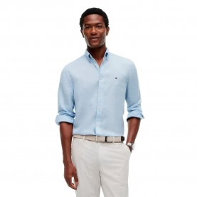 Риза с дълъг ръкав Tommy hilfiger MW0MW41530 long sleeve shirt - Blue (Breezy Blue) риза,с,дълъг,ръкав,дамски,ризи,мъжки,ризи,tommy,hilfiger,mw0mw41530,long,sleeve,shirt,blue,(breezy,blue)