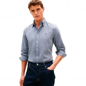 Риза с дълъг ръкав Tommy hilfiger MW0MW42442 long sleeve shirt - Blue / Grey (Carbon Navy) риза,с,дълъг,ръкав,дамски,ризи,мъжки,ризи,tommy,hilfiger,mw0mw42442,long,sleeve,shirt,blue,grey,(carbon,navy)