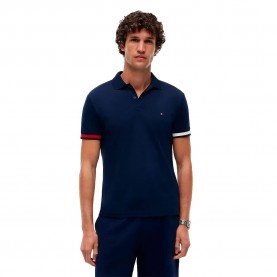 Tommy hilfiger MW0MW42743 short sleeve polo - Blue (Carbon Navy) дамски,блузи,с,яка,мъжки,блузи,с,яка,tommy,hilfiger,mw0mw42743,short,sleeve,polo,blue,(carbon,navy)