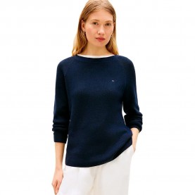 Блуза Tommy hilfiger WW0WW44975 sweater - Blue (Dark Night Navy) блуза,мъжки,пуловери,дамски,пуловери,tommy,hilfiger,ww0ww44975,sweater,blue,(dark,night,navy)