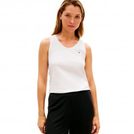 Тениска Tommy hilfiger UW0UW06321 sleeveless T-shirt - White (Ecru) тениска,мъжки,тениски,дамски,тениски,tommy,hilfiger,uw0uw06321,sleeveless,t,shirt,white,(ecru)