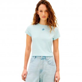 Тениска Tommy hilfiger WW0WW48710 short sleeve T-shirt - Blue (Keepsake Blue) тениска,мъжки,тениски,дамски,тениски,tommy,hilfiger,ww0ww48710,short,sleeve,t,shirt,blue,(keepsake,blue)