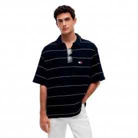 Дънки Tommy jeans DM0DM22705 short sleeve polo - Blue (Dark Night Navy) дънки,дамски,блузи,с,яка,мъжки,блузи,с,яка,tommy,jeans,dm0dm22705,short,sleeve,polo,blue,(dark,night,navy)