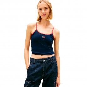 Тениска Tommy jeans DW0DW22261 sleeveless T-shirt - Blue (Dark Night Navy) тениска,мъжки,тениски,дамски,тениски,tommy,jeans,dw0dw22261,sleeveless,t,shirt,blue,(dark,night,navy)