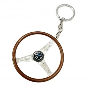 Occ motorsport Steering wheel Keychain - Silver (Silver / Brown) ключодържатели,occ,motorsport,steering,wheel,keychain,silver,(silver,brown)
