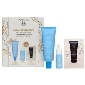Apivita Aqua Beelicious Tinted Fluid SPF30+ Set facial treatment - Clear специфични,козметични,продукти,apivita,aqua,beelicious,tinted,fluid,spf30+,set,facial,treatment,clear