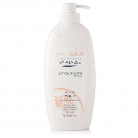 Byphasse Caresse Coconut Shower 1L moisturizer - White козметика,за,овлажняване,byphasse,caresse,coconut,shower,1l,moisturizer,white