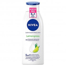козметика,за,овлажняване,nivea,lemongrass,5in1,400ml,body,lotion,clear