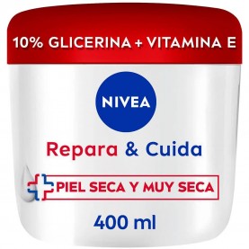 козметика,за,овлажняване,nivea,repair,&,care,glycerin,&,vitamin,e,400ml,body,lotion,clear