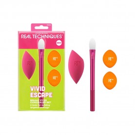 Real techniques Vivid Escape Brights Set makeup brush - Pink специфични,козметични,продукти,real,techniques,vivid,escape,brights,set,makeup,brush,pink
