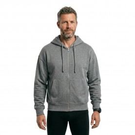 блуза,мъжки,пуловери,balmohk,30000811,full,zip,sweatshirt,grey,(medium,grey,melange)
