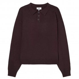 Balmohk 30000853 long sleeve polo - Brown (Turkish Coffee) дамски,блузи,с,яка,мъжки,блузи,с,яка,balmohk,30000853,long,sleeve,polo,brown,(turkish,coffee)